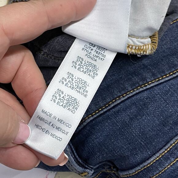 Frame Le High Flare Jeans 29 Pant Casual Classic Minimal Retro Festival Blue - Picture 8 of 9